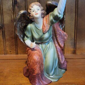 Grandeur Noel Porcelain Angel Set of 2 Holiday Figurines